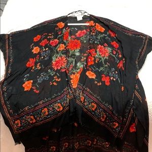 American Eagle Floral Kimono